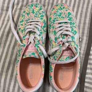 Floral Converse Shoes